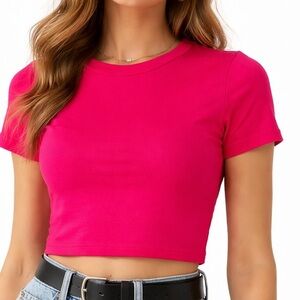 Zara Fuchsia Crop Top